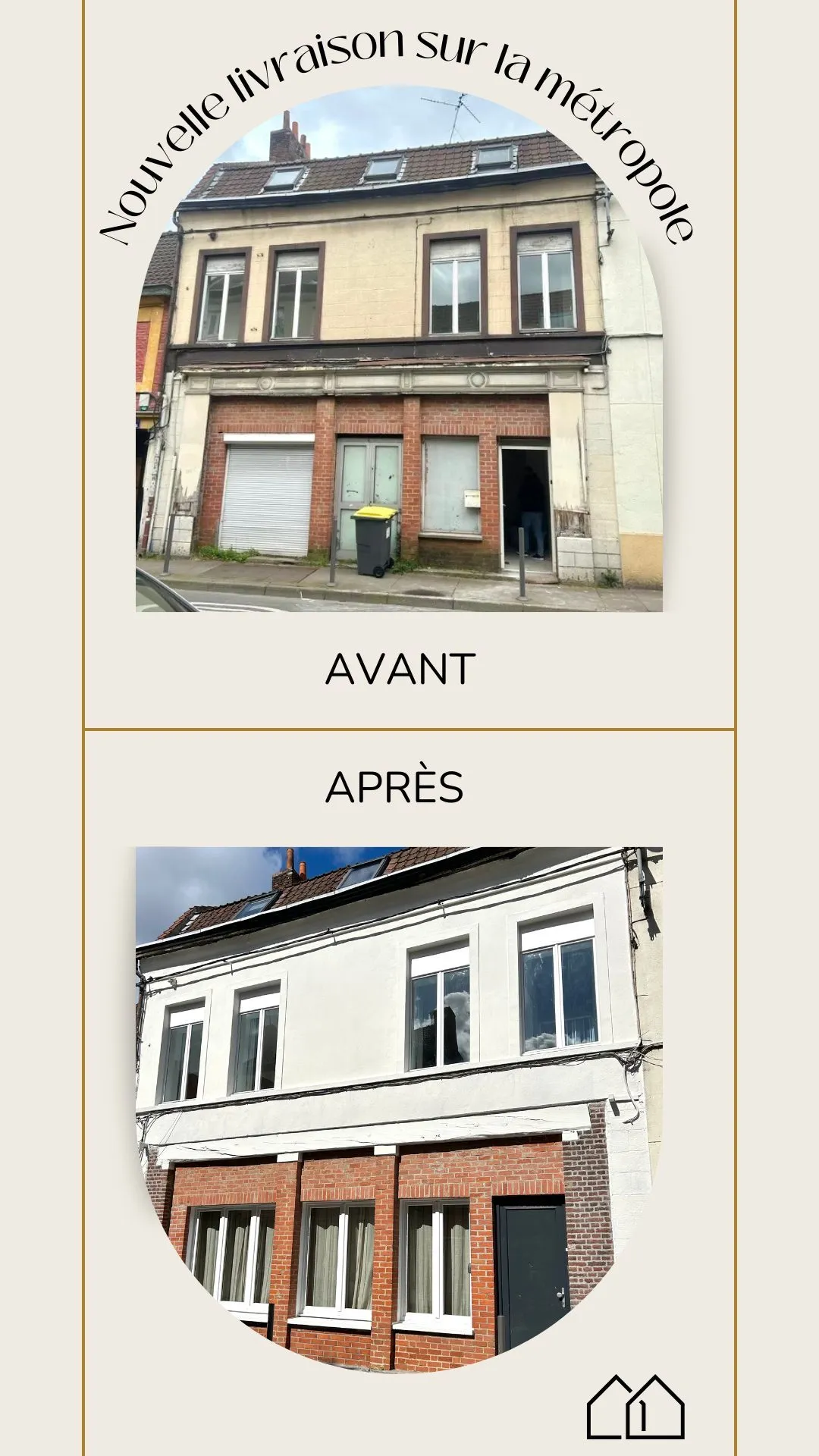 Ravalement de façade sur la métropole, avant / après