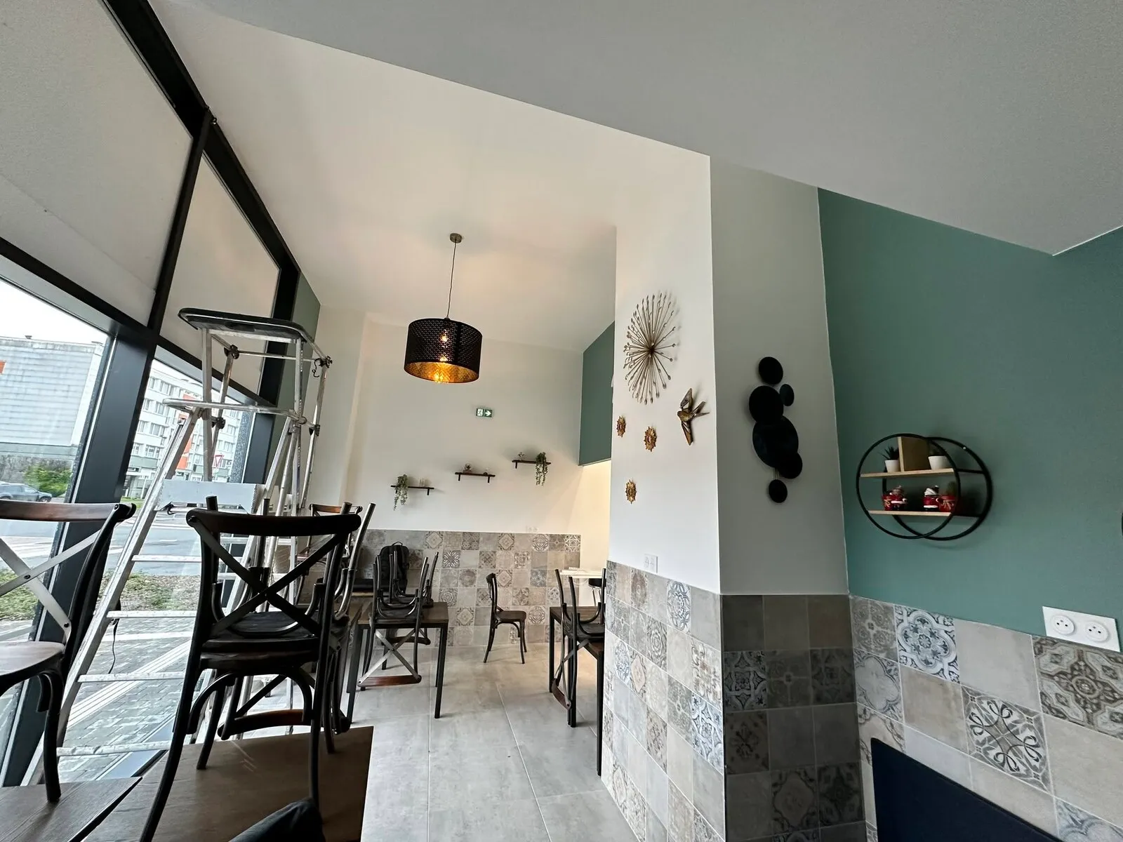 Aménagement intérieur de boulangerie-pâtisserie, espace clientèle